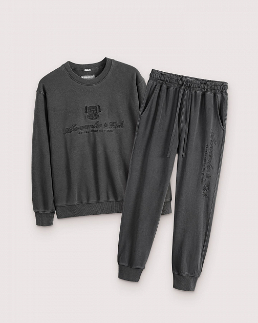 Мужские трикотажные штаны серого цвета D60 D60 от онлайн-магазина Abercrombie.ru