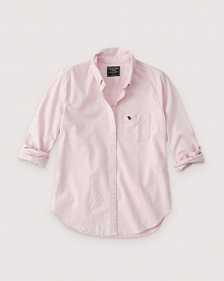 Розовая рубашка оксфорд RW02